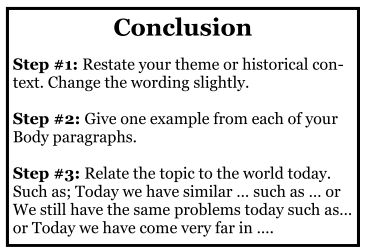 Conclusion of essay